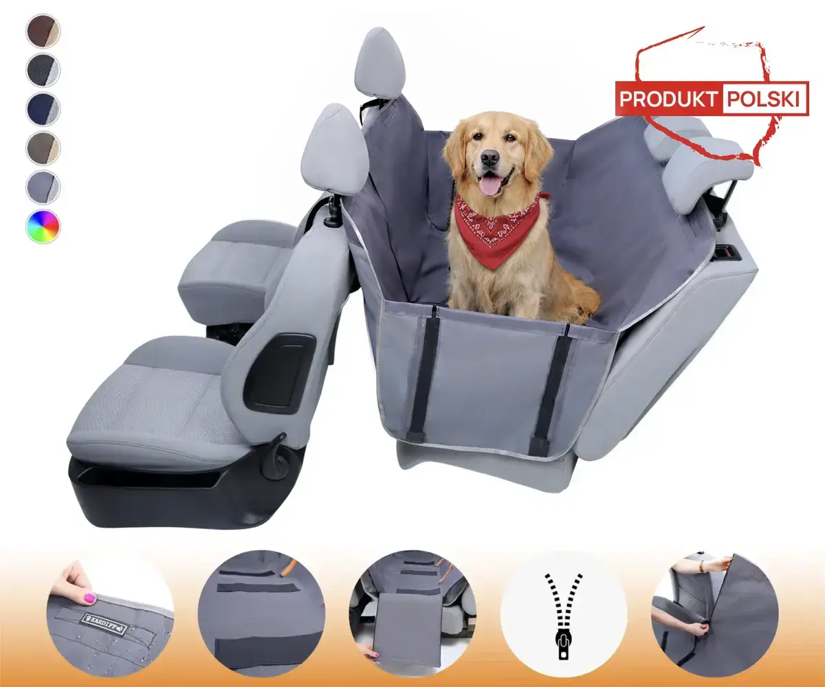 Mata samochodowa dla psa - z bokami i z zamkiem - Kardimata Anti Slip